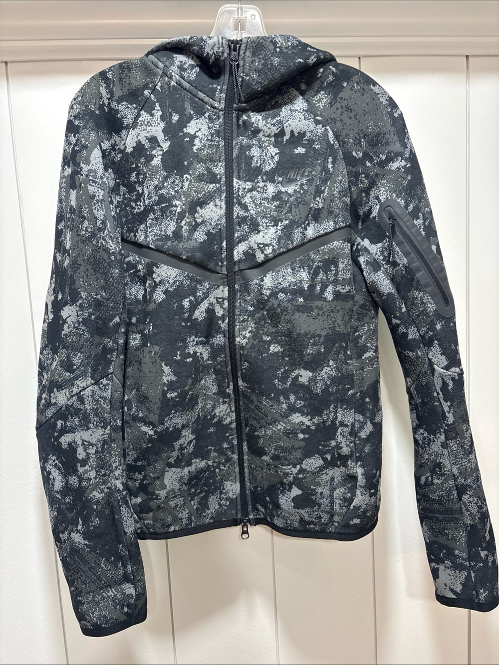 Nike Tech Windrunner Fleece Full Zip Hoodie Size XS Smoke Grey